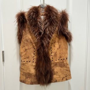 Paolo Santini Fox and Leather Vest. So much fun to wear! Lots of compliments.